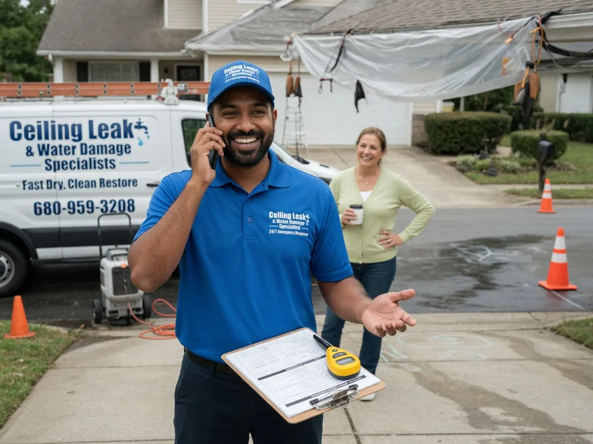 Ceiling Leak Cleanup Sharpsville, IN FAQs